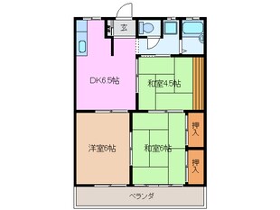 城東ハイツⅠの物件間取画像